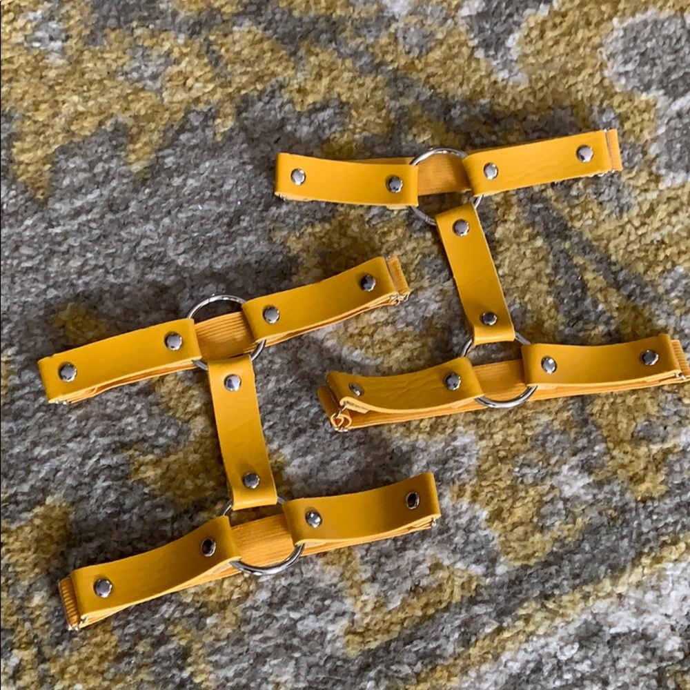 Yellow Harness Garters
